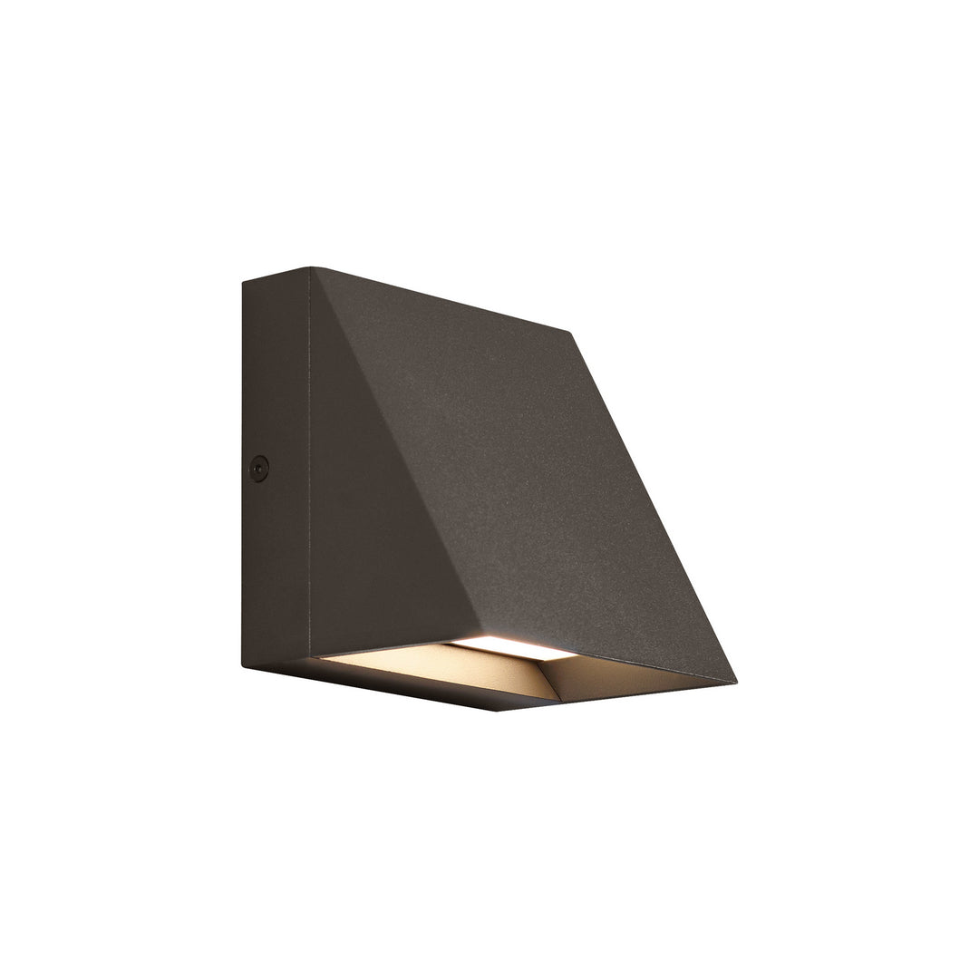Visual Comfort Modern 700WSPITSZ-LED830-277 Pitch Led Outdoor Wall Mount Outdoor Bronze / Dark
