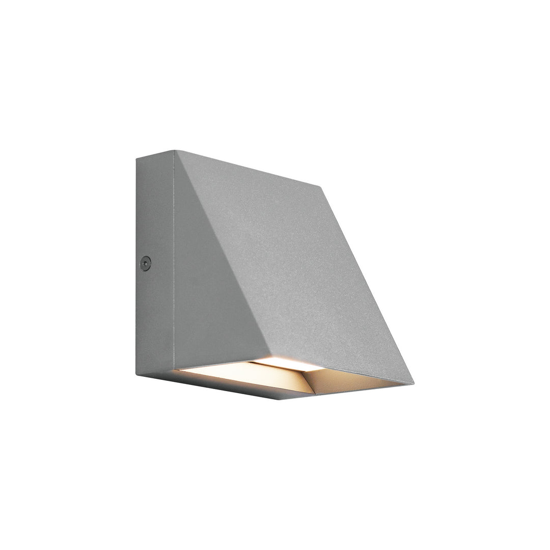 Visual Comfort Modern 700WSPITSI-LED827-277 Pitch Led Outdoor Wall Mount Outdoor Pewter, Nickel, Silver