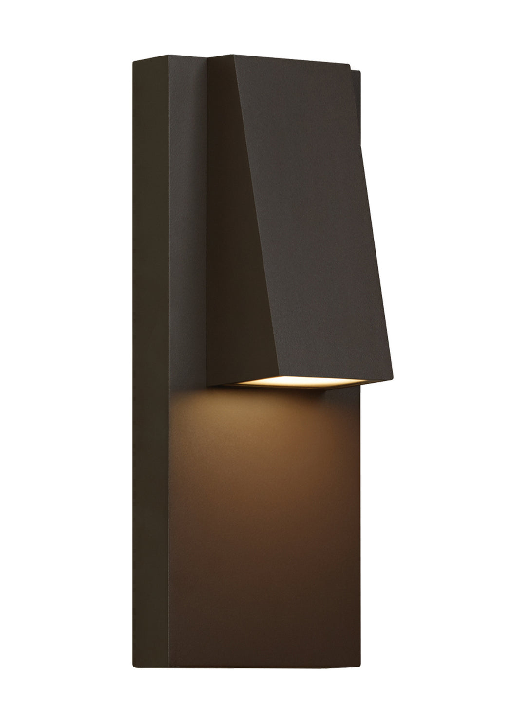 Visual Comfort Modern 700WSPEAKZ-LEDWD Peak Led Outdoor Wall Lantern Outdoor Bronze / Dark