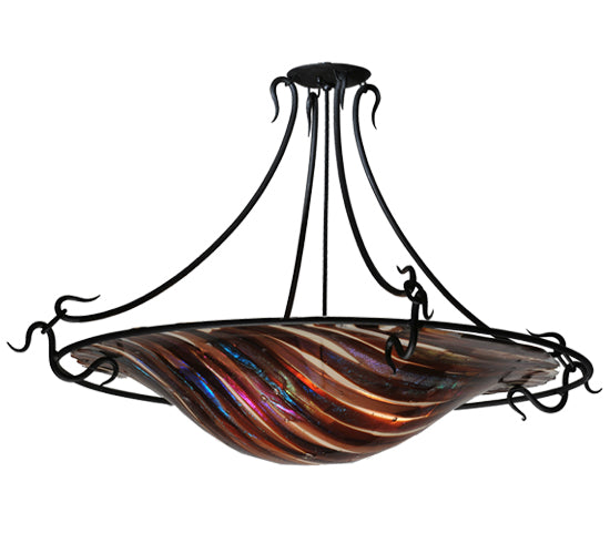 Meyda Tiffany Metro Fusion 106152 Ceiling Light - Amber/Beige/Smoke/Irid Clear