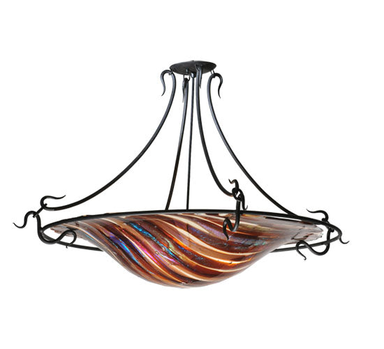 Meyda Tiffany Metro Fusion 106152 Ceiling Light - Amber/Beige/Smoke/Irid Clear