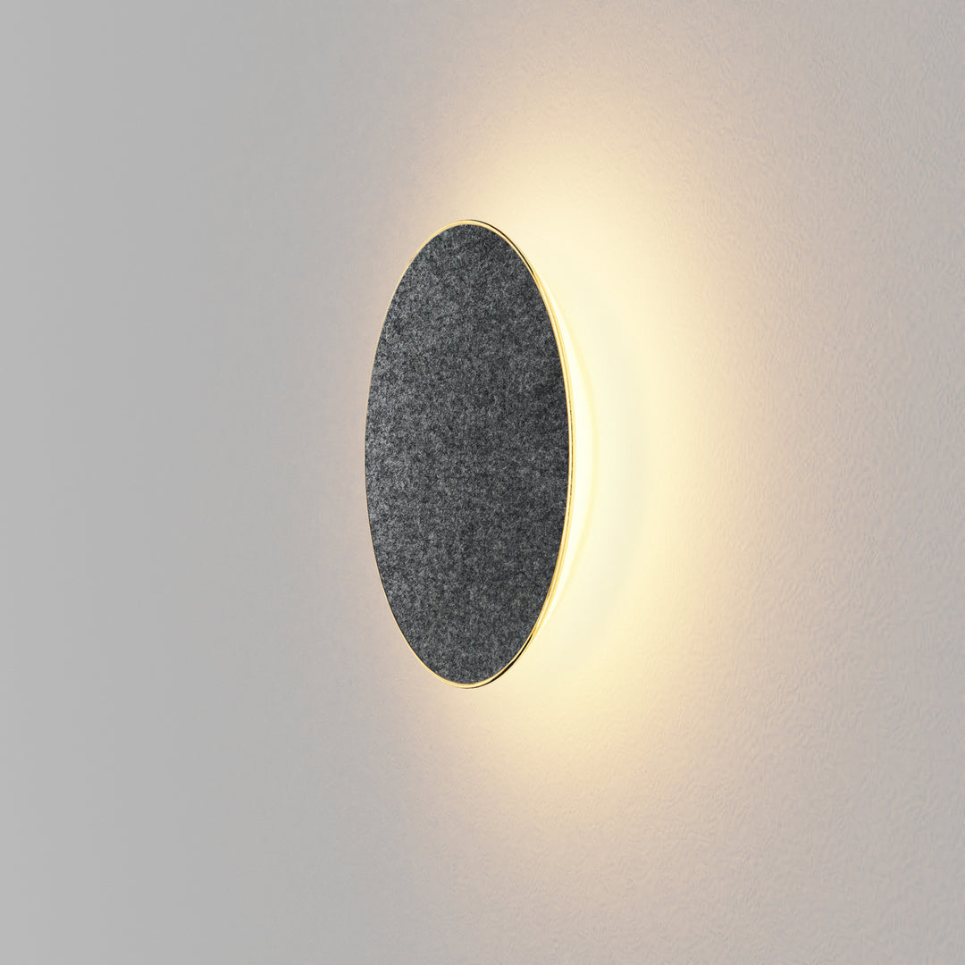 Koncept Ramen RMW-12-SW-CCF-HW Wall Sconce Light - Charcoal Felt