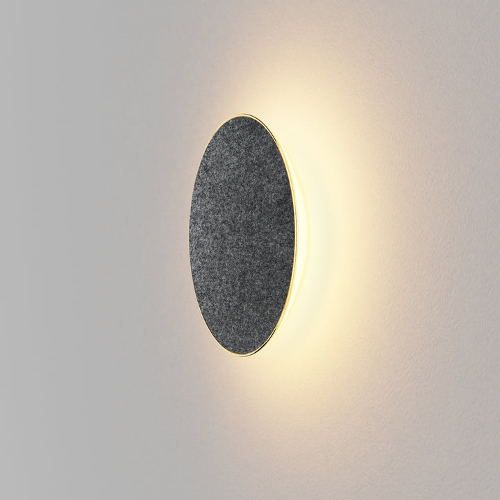 Koncept Ramen RMW-12-SW-CCF-HW Wall Sconce Light - Charcoal Felt
