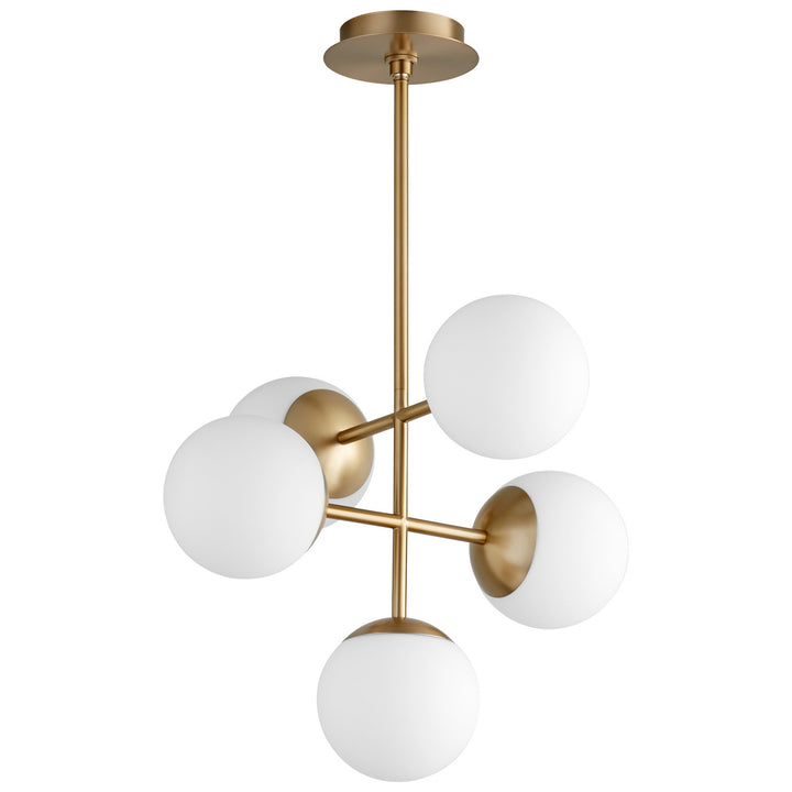 Oxygen Nebula 3-680-40 Pendant Light - Aged Brass
