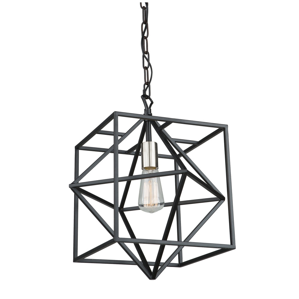Artcraft Roxton AC11201PN Pendant Light - Matte Black & Polished Nickel