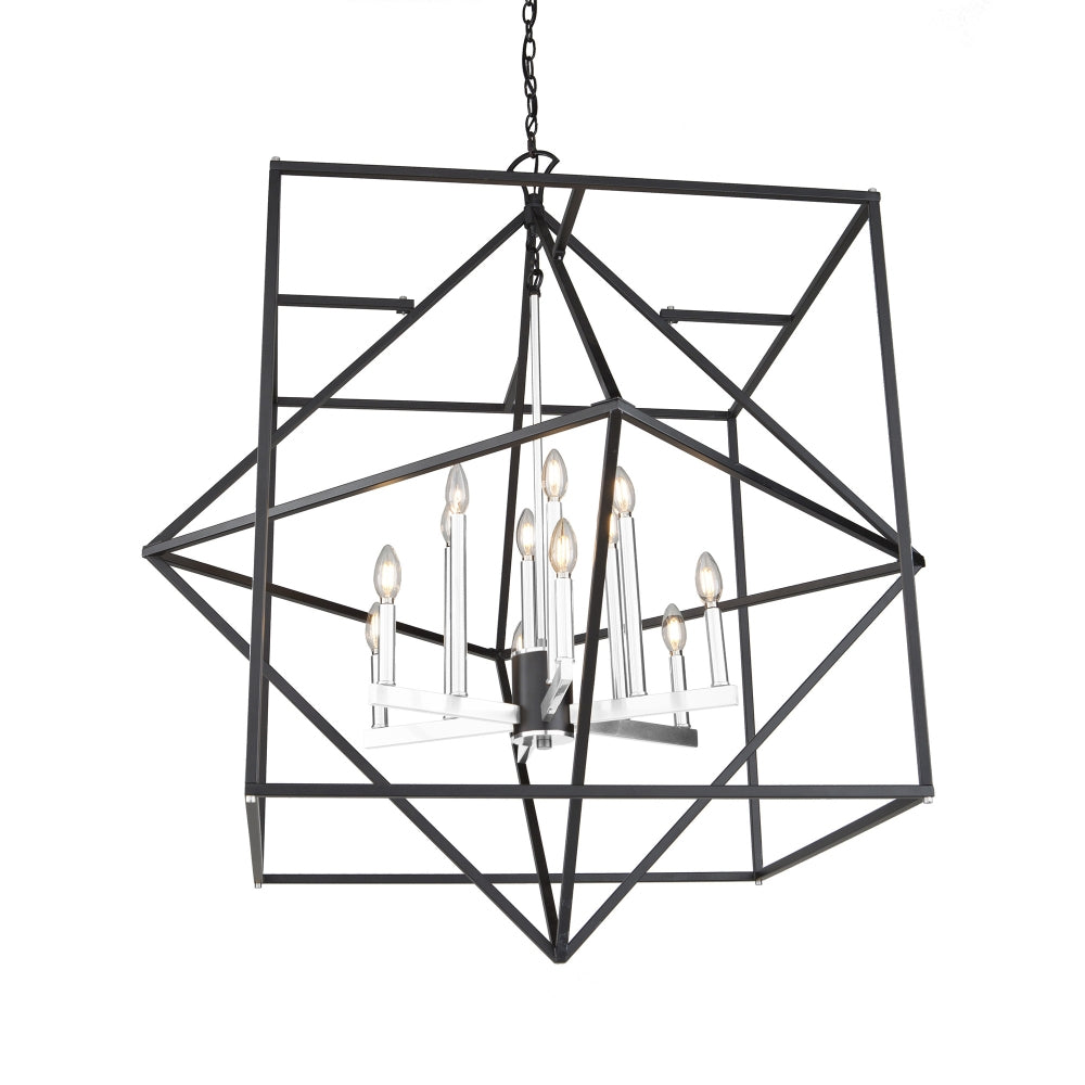 Artcraft Roxton AC11202PN Pendant Light - Matte Black & Polished Nickel