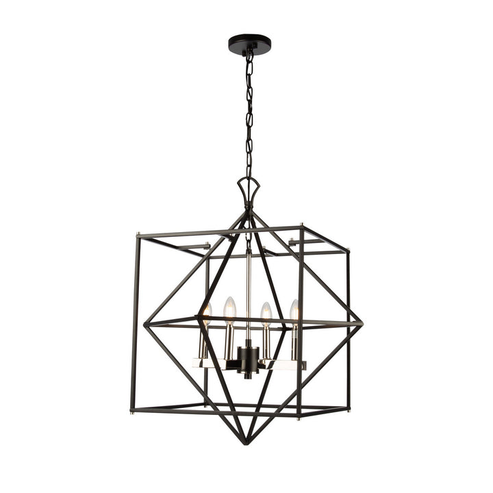 Artcraft Roxton AC11204PN Pendant Light - Matte Black & Polished Nickel