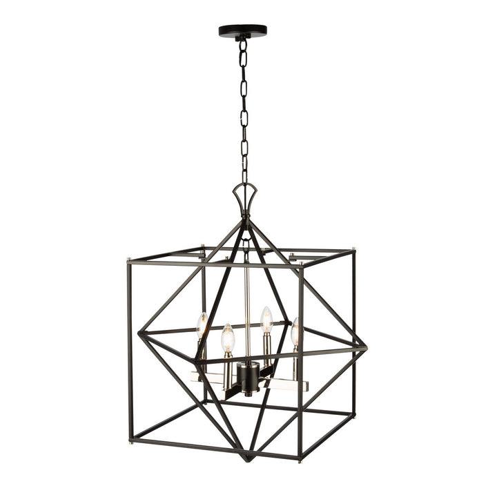Artcraft Roxton AC11204PN Pendant Light - Matte Black & Polished Nickel