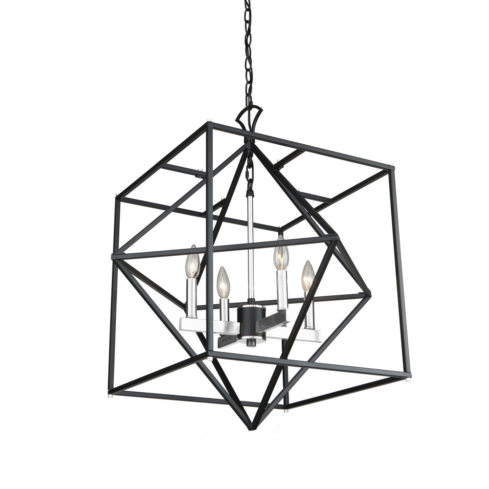 Artcraft Roxton AC11204PN Pendant Light - Matte Black & Polished Nickel