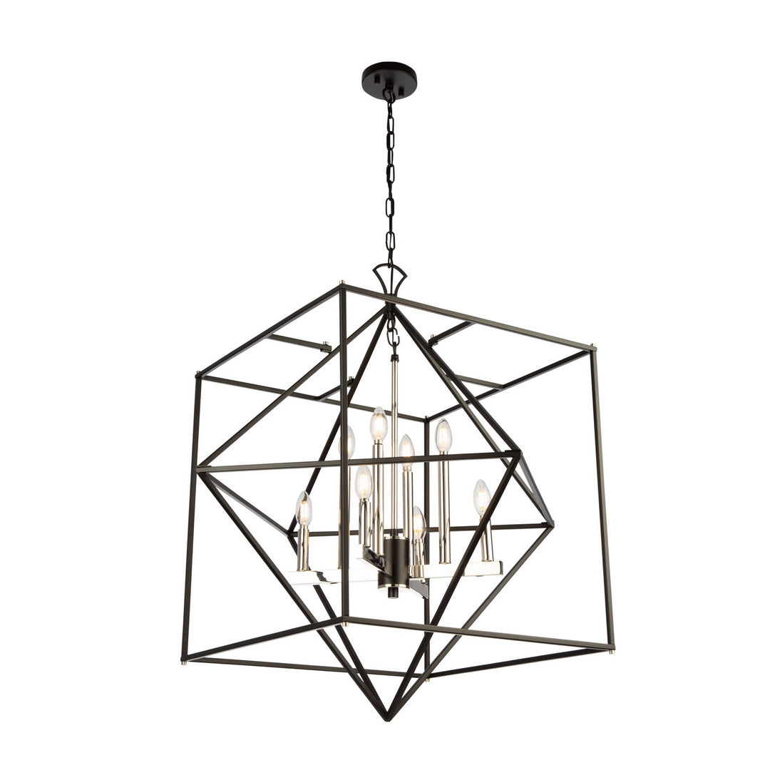 Artcraft Roxton AC11208PN Pendant Light - Matte Black & Polished Nickel