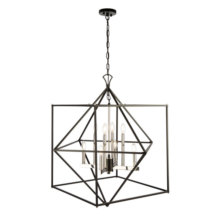 Artcraft Roxton AC11208PN Pendant Light - Matte Black & Polished Nickel