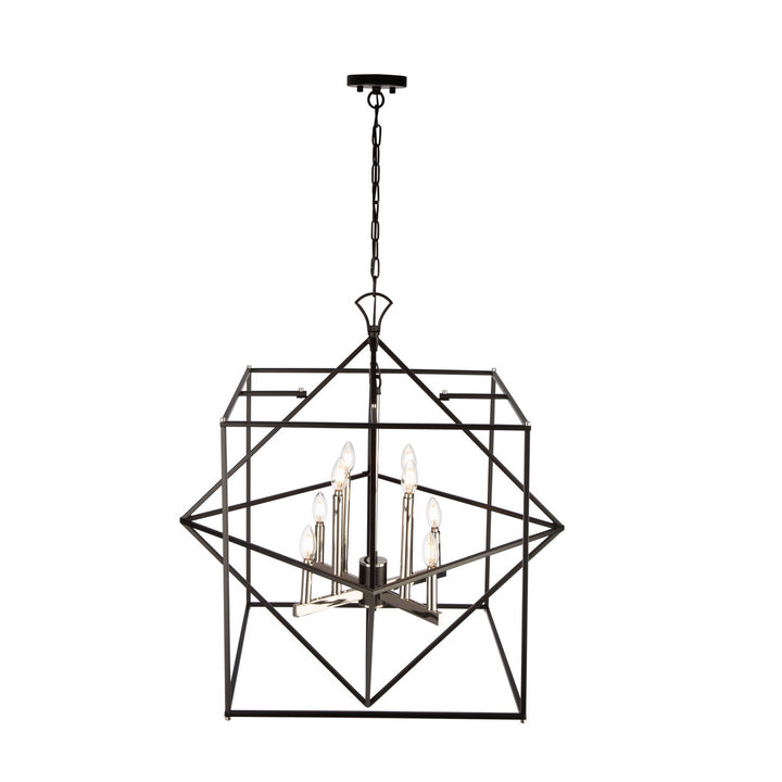 Artcraft Roxton AC11208PN Pendant Light - Matte Black & Polished Nickel