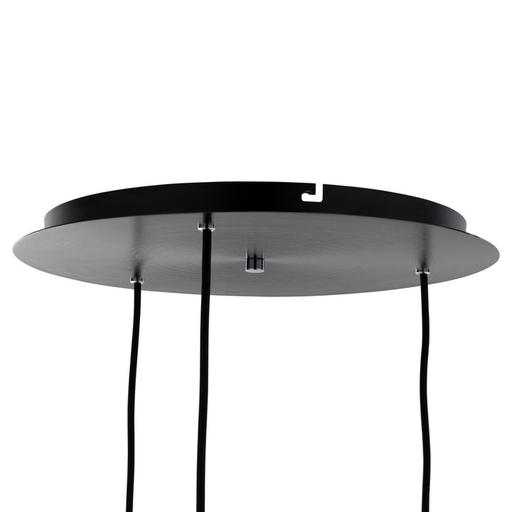 Artcraft Henley AC11523SM Pendant Light - Satin Black & Smoke Glass