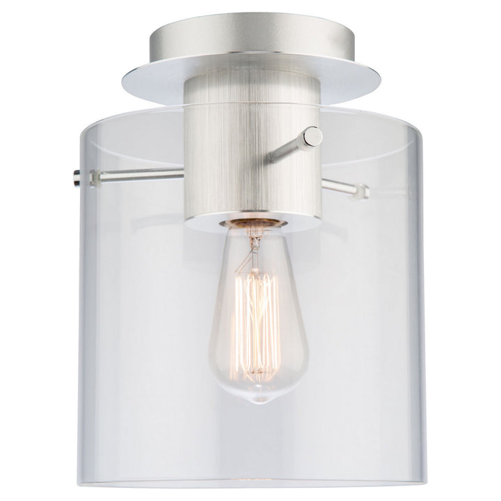 Artcraft Henley AC11524CL Ceiling Light - Brushed Aluminum & Clear Glass