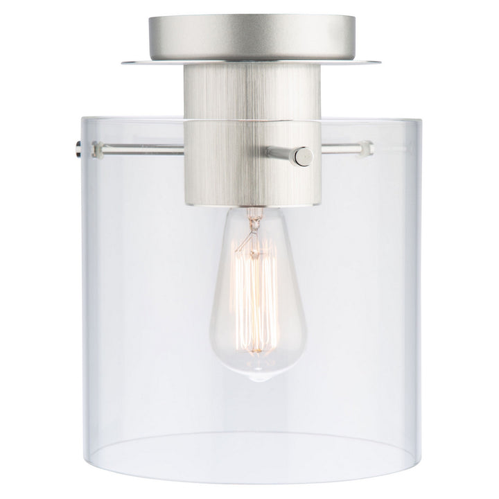 Artcraft Henley AC11524CL Ceiling Light - Brushed Aluminum & Clear Glass