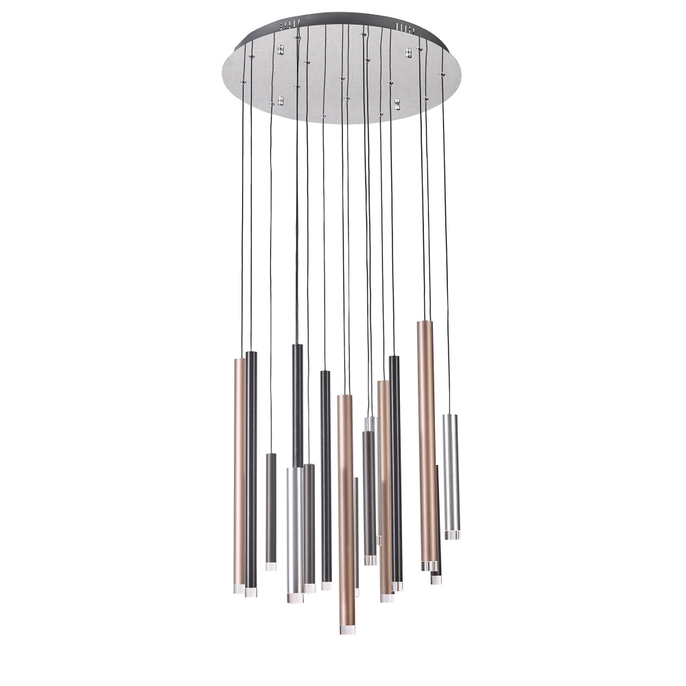 Artcraft Galiano AC7086MU Pendant Light - Black,  Copper,  Satin Aluminum