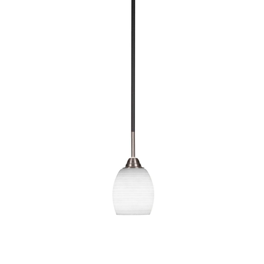 Toltec Paramount 3401-mbbn-4021 Pendant Light - Matte Black & Brushed Nickel