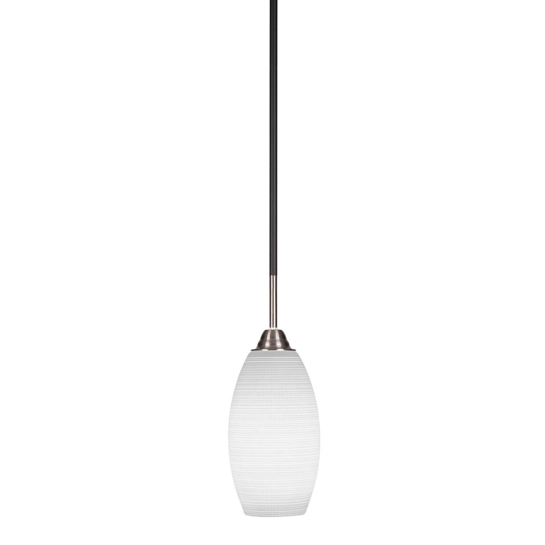 Toltec Paramount 3401-mbbn-4041 Pendant Light - Matte Black & Brushed Nickel
