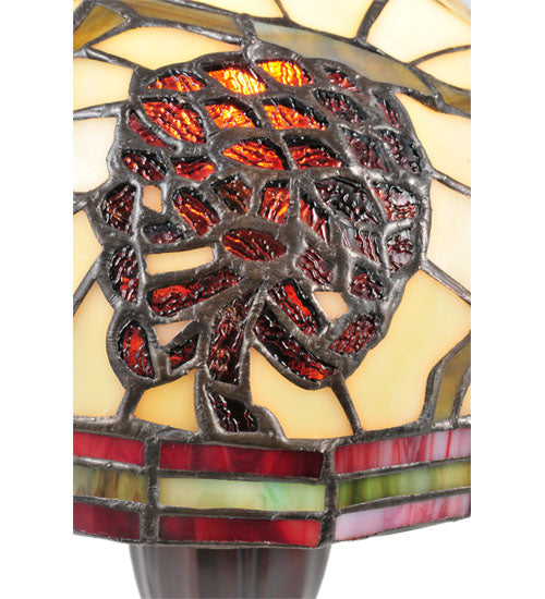 Meyda Tiffany Lighting 106288 Pinecone One Light Mini Lamp Lamp Bronze / Dark