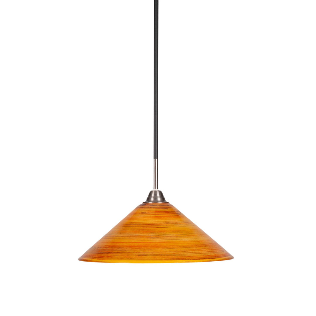 Toltec Paramount 3401-mbbn-414 Pendant Light - Matte Black & Brushed Nickel