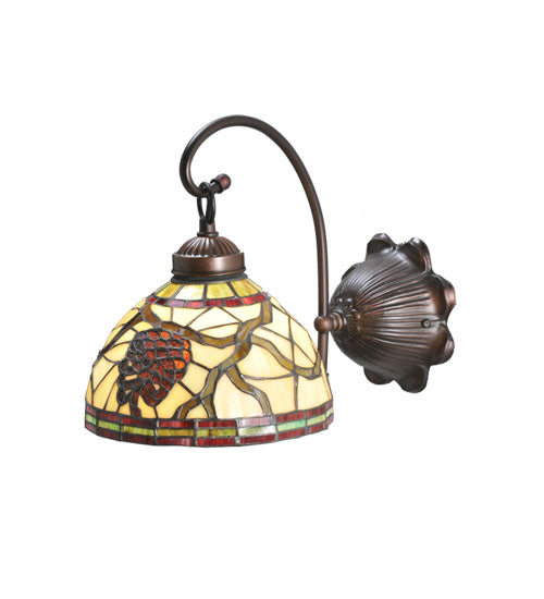 Meyda Tiffany Pinecone 106289 Wall Light - Mahogany Bronze