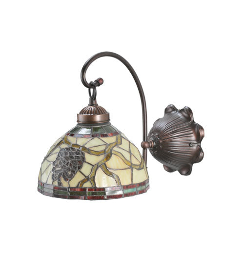 Meyda Tiffany Pinecone 106289 Wall Light - Mahogany Bronze