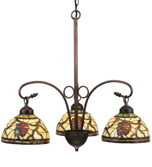 Meyda Tiffany Pinecone 106291 Chandelier Light - Mahogany Bronze