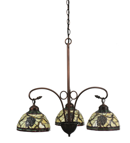 Meyda Tiffany Pinecone 106291 Chandelier Light - Mahogany Bronze