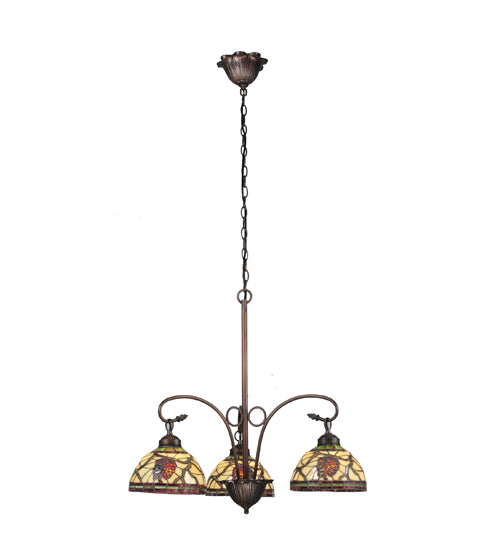 Meyda Tiffany Pinecone 106291 Chandelier Light - Mahogany Bronze