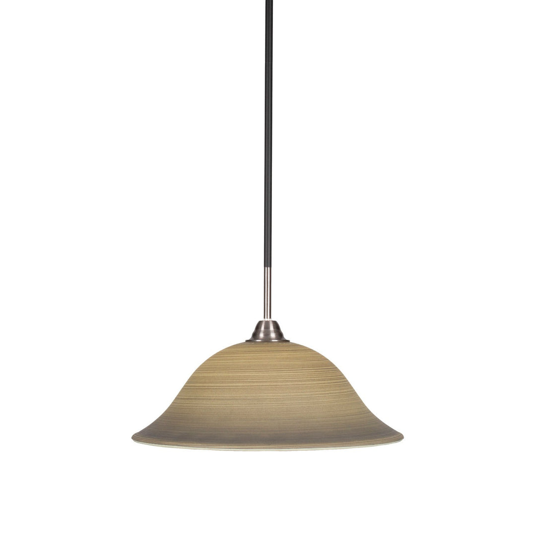 Toltec Paramount 3401-mbbn-602 Pendant Light - Matte Black & Brushed Nickel