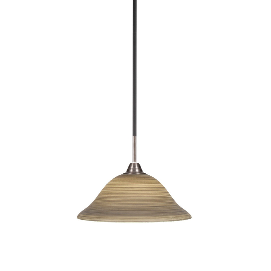 Toltec Paramount 3401-mbbn-604 Pendant Light - Matte Black & Brushed Nickel
