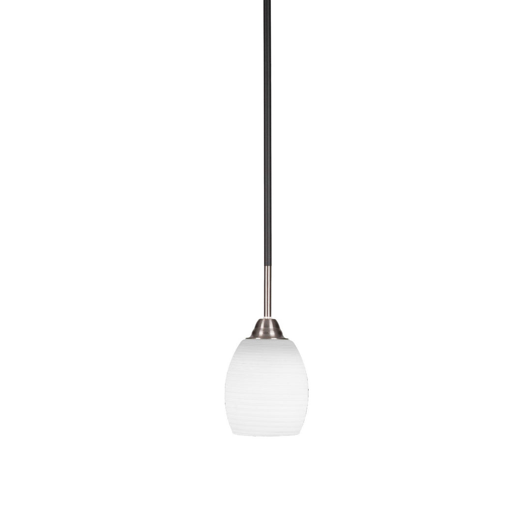 Toltec Paramount 3401-mbbn-615 Pendant Light - Matte Black & Brushed Nickel