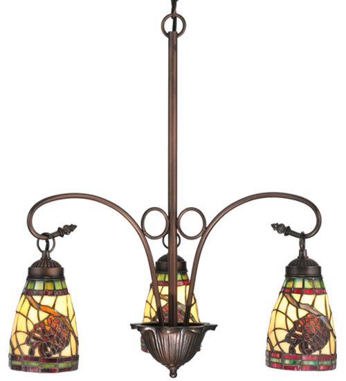 Meyda Tiffany Pinecone 106292 Chandelier Light - Mahogany Bronze