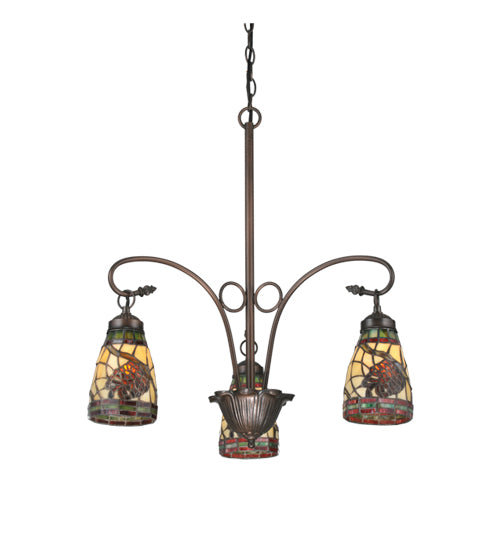 Meyda Tiffany Pinecone 106292 Chandelier Light - Mahogany Bronze