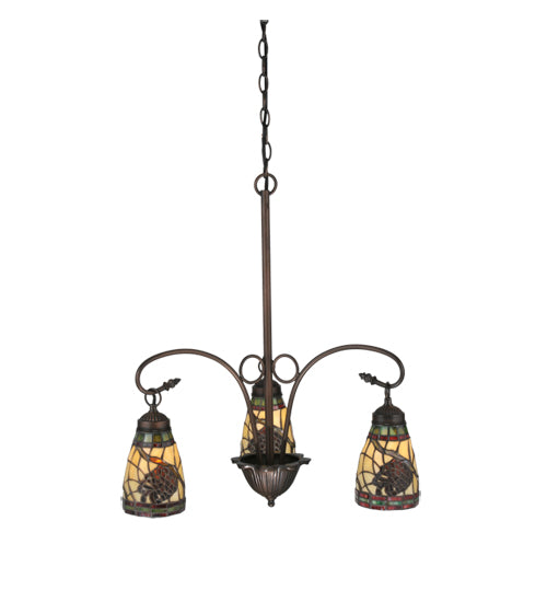 Meyda Tiffany Pinecone 106292 Chandelier Light - Mahogany Bronze