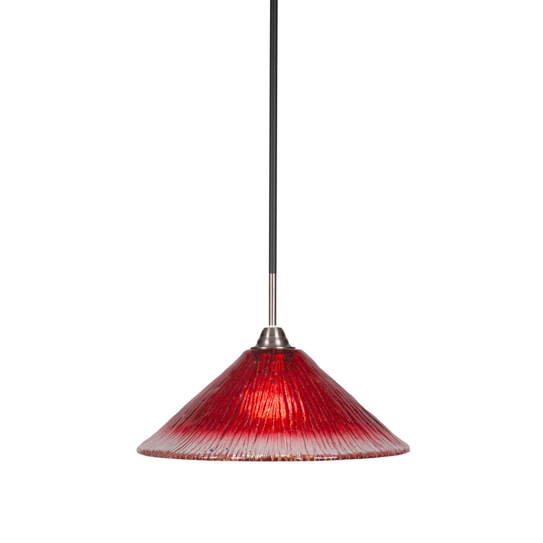 Toltec Paramount 3401-mbbn-716 Pendant Light - Matte Black & Brushed Nickel