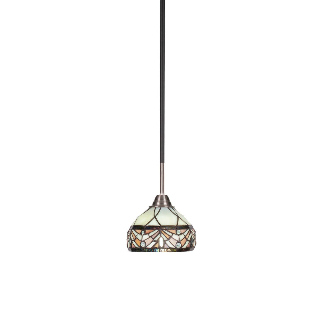Toltec Paramount 3401-mbbn-9485 Pendant Light - Matte Black & Brushed Nickel