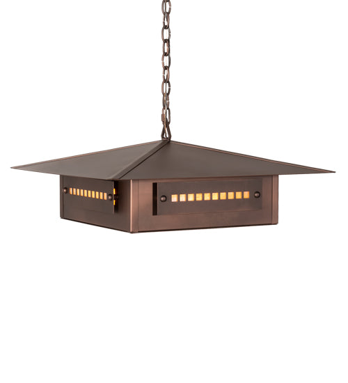 Meyda Tiffany Lighting 106309 Moss Creek Four Light Pendant Outdoor Bronze / Dark