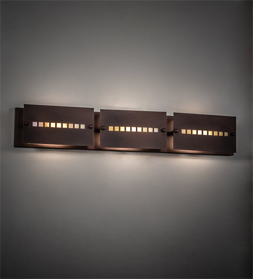 Meyda Tiffany Moss Creek 106315 Bath Vanity Light 36 in. wide - Cinnamon Coffee Metallic