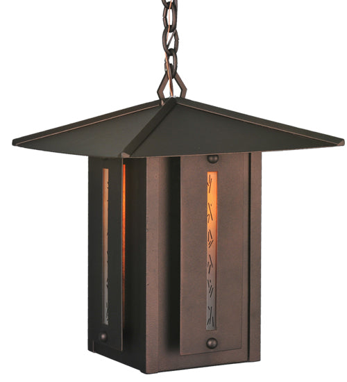 Meyda Tiffany Lighting 106322 Moss Creek One Light Pendant Outdoor Bronze / Dark