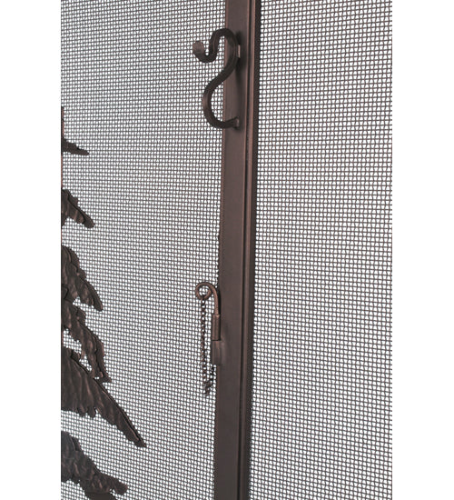 Meyda Tiffany Lighting 106333 Tall Pines Fireplace Screen Home Decor Bronze / Dark
