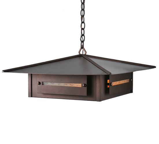 Meyda Tiffany Lighting 106340 Moss Creek Four Light Pendant Outdoor Bronze / Dark