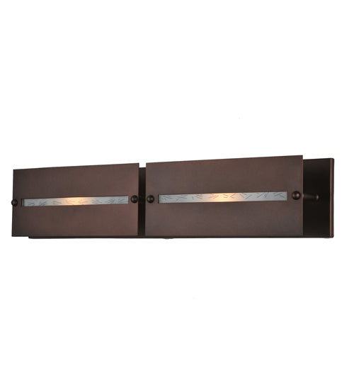 Meyda Tiffany Moss Creek 106346 Bath Vanity Light 30 in. wide - Cinnamon Coffee Metallic