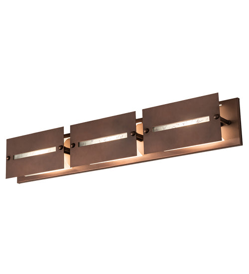Meyda Tiffany Moss 106347 Bath Vanity Light 36 in. wide - Cinnamon Coffee Metallic