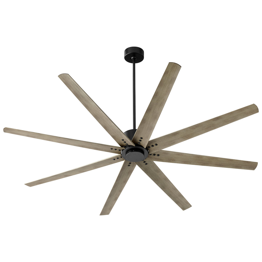 Oxygen Fleet 3-108-15 Modern Ceiling Fan 72 Inch - Black, Weathered Gray Blades