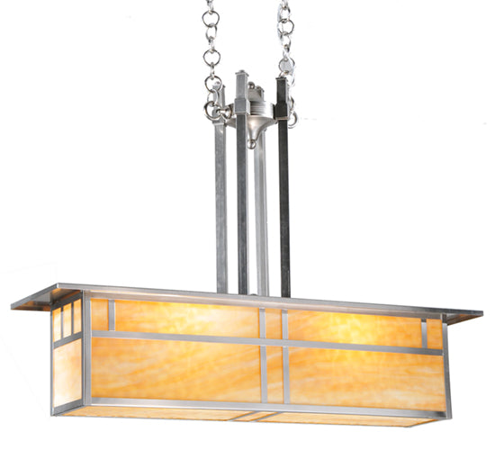 Meyda Tiffany Double Bar Mission 106377 Pendant Light - Brushed Nickel