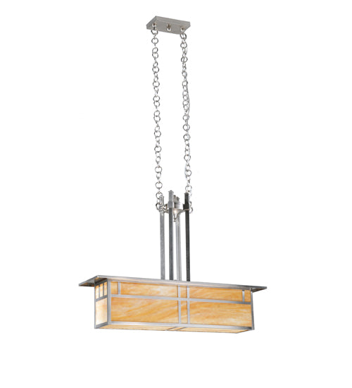 Meyda Tiffany Double Bar Mission 106377 Pendant Light - Brushed Nickel