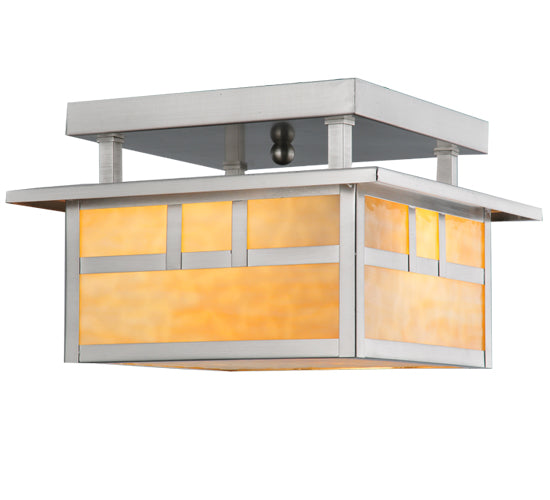 Meyda Tiffany Double Bar Mission 106382 Ceiling Light - Brushed Nickel