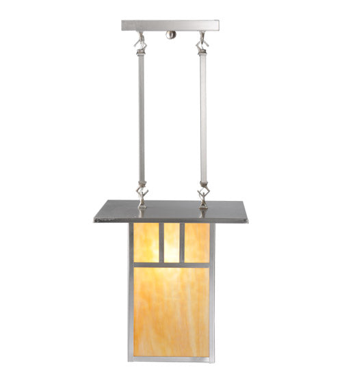 Meyda Tiffany Double Bar Mission 106383 Pendant Light - Brushed Nickel
