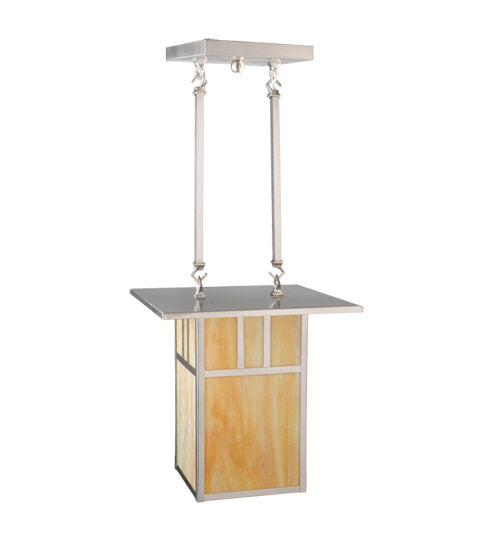 Meyda Tiffany Double Bar Mission 106383 Pendant Light - Brushed Nickel